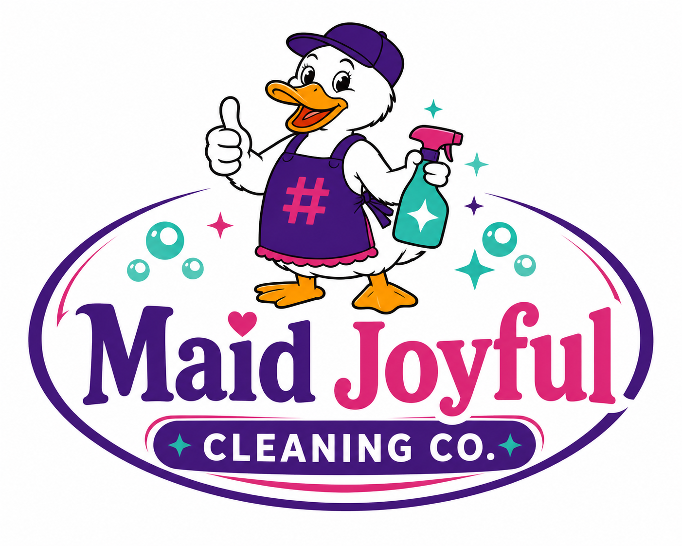 Maid Joyful Cleaning Co. logo
